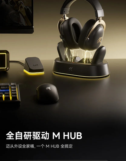 MCHOSE V9 Turbo Wireless Charging Gaming Headset Over-Ear Four-Mode with Microphone Professional Esports Headphones