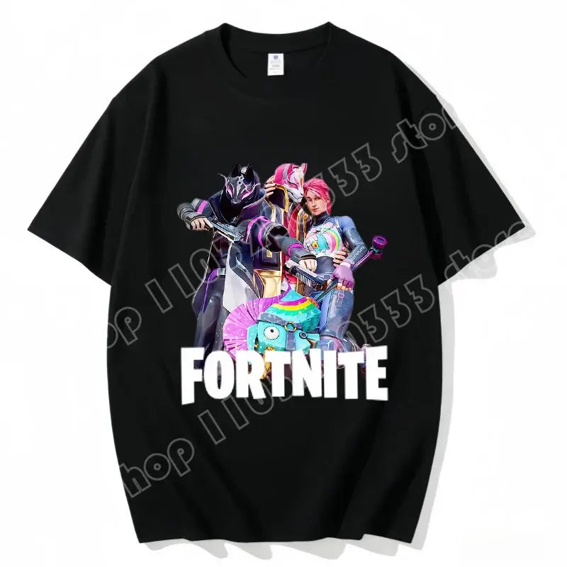 Fortnite majica s okruglim izrezom, uniseks za odrasle, gaming plesna moda, nova, od čistog pamuka, kratkih rukava, savršena za ležerno nošenje i odmor