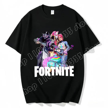 Fortnite majica s okruglim izrezom, uniseks za odrasle, gaming plesna moda, nova, od čistog pamuka, kratkih rukava, savršena za ležerno nošenje i odmor