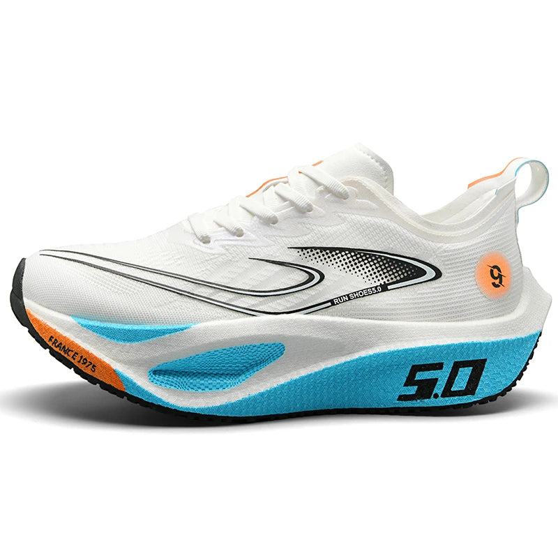 Men’s Sports Shoes with Cushioning, Non-Slip, Flat, Wear-Resistant Sneakers, Mesh Breathable Platform, Soft Running Shoes for Men