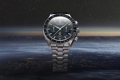 PAGANI DESIGN Nouvelle CK2988 Moon Watches Montre rétro de luxe à quartz pour homme Verre saphir Chronographe de vitesse Montre-bracelet pour homme