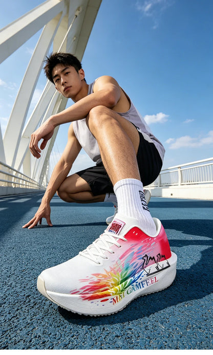 2026 New Eagle Pattern Running Shoes Carbon Plate Marathon Sports Shoes Ultra-light Breathable Cushioning Training Running Shoes