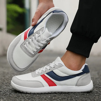 Moški čevlji s širokim prstnim delom, modni supergi, novi čevlji z mehko podplatjo in širokim kopitom, čevlji za prosti čas, unisex mrežasti čevlji za hojo bos, Tenis De Hombre