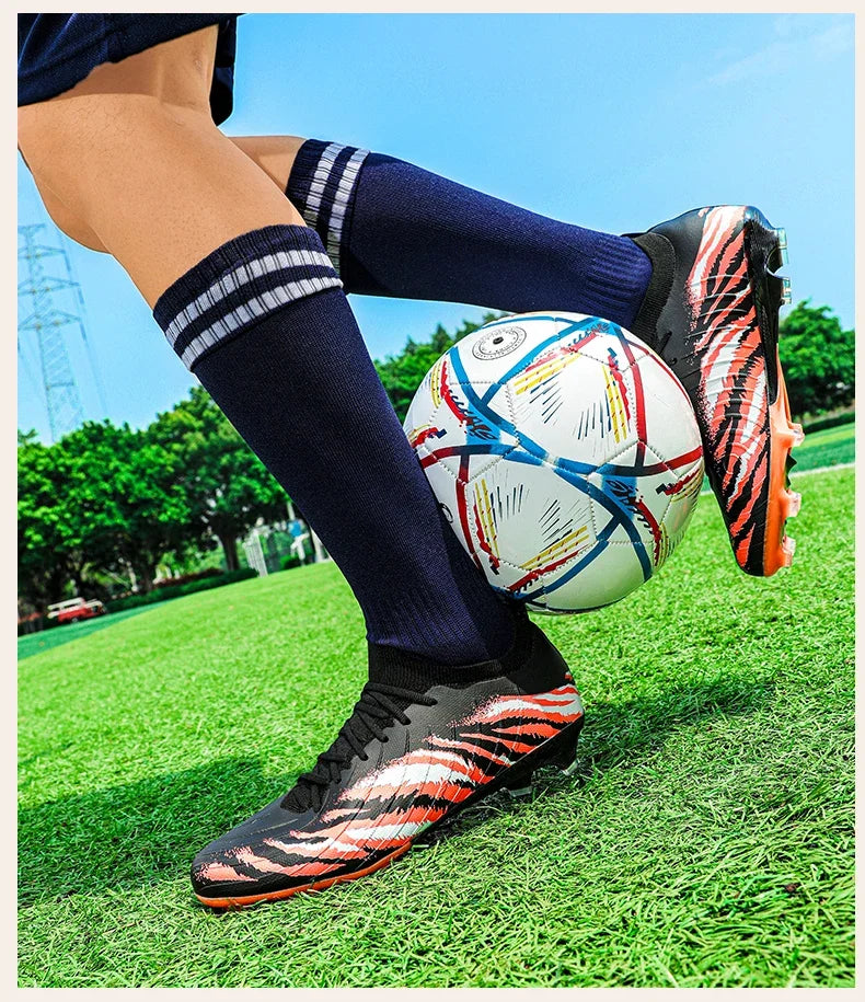 New Men's Football Boots Sport Soccer Shoes Match Unisex Ultralight Cleats Comfortable Non-Slip Outdoor Adult Grass High-quality