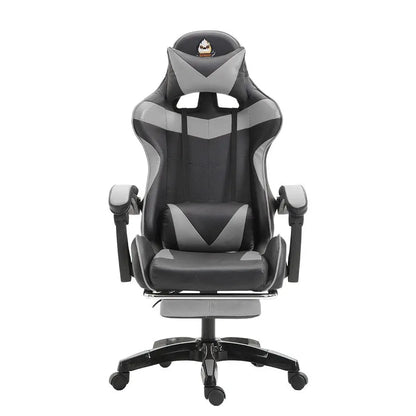 Ergonomic Gaming Chair, Office Chair, Height Adjustable, PU Leather Computer Chair, with Headrest and Lumbar Support, 360° Swivel