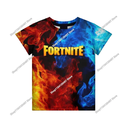 2026 Fortnite T-shirt Boys Summer Anime Game T Shirt Everyone T-Shirt Cute Tee Shirt Basic Battle Gamer Short Sleeve Man Tshirt