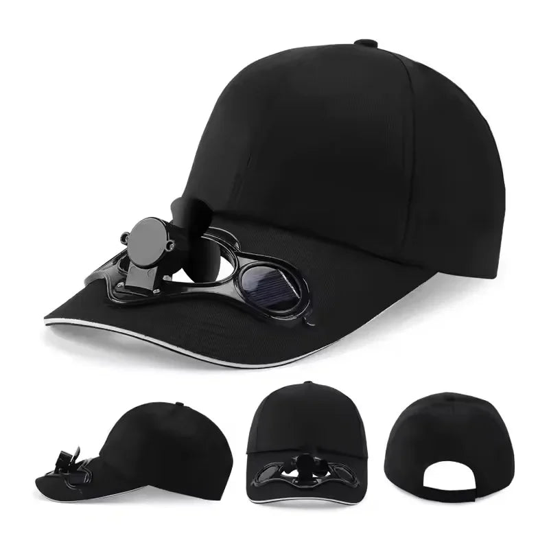 Solar Fan Cap UV Protection Hat Light Mesh Baseball Cap Cooling Fan For Fishing Golf Travel Sports Summer Item Sun Visor Hat