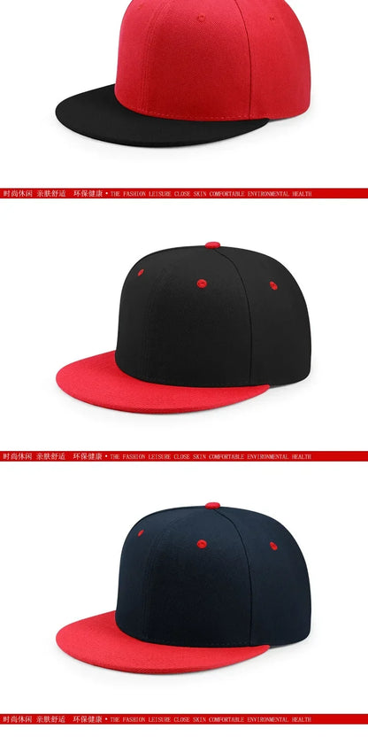 Big Bone Man Plus Size Baseballkappen für Erwachsene, flacher Schirm, Hip-Hop-Fitted-Cap, Herren und Damen, große Kappen, Snapback-Cap, Größe 6 3/4 bis 8