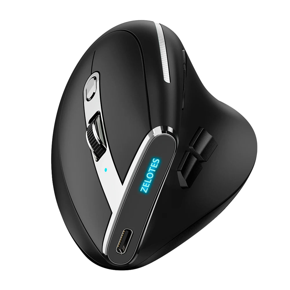 F-36 ergonomska navpična miška 2.4G+BT1+BT2, brezžična za desno in levo roko, računalniška gaming miška, optična USB miška za računalnik in prenosnik