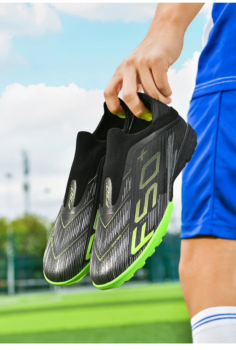 New Men's Football Boots Turf Soccer Shoes Sport Ultralight Comfortable Cleats Futsal Non Slip Fg Grass Indoor Adult Non-Slip
