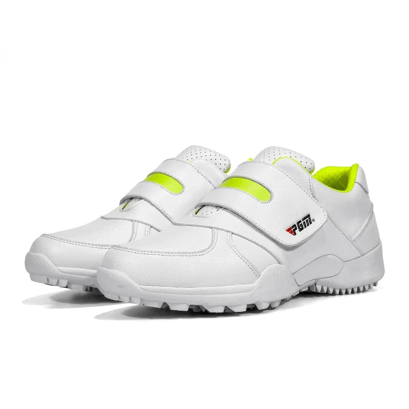 PGM Barn Flickor Pojkar Golfskor Halkfria Läder Utomhus Barnsneakers Sportskor XZ054