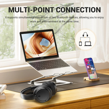 Oneodio Wireless Bluetooth 5.3 Headphones Bass/Pop Mode Over Ear Headset With Microphone Foldable Headphones 90H Playtime AAC