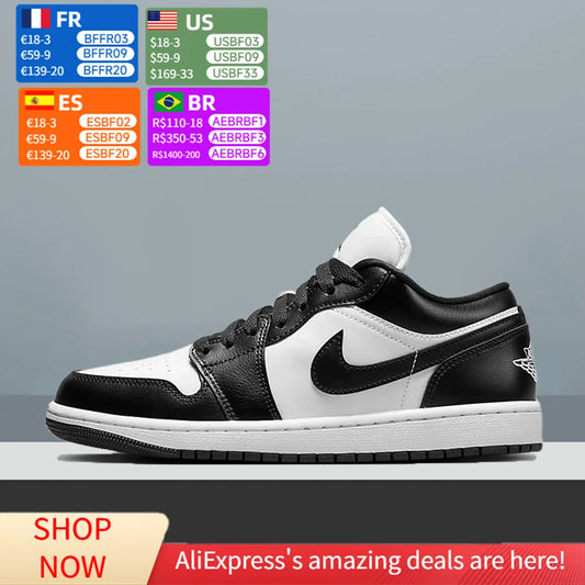 Nike Air Jordan 1 Low Unisex Basketball Shoes, Classic Cushioned Comfort Lightweight Support for Sport and Casual Wear DC0774-101