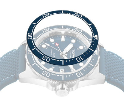 Tophill 39.5mm Automatic NH34 GMT Watch Swim 3H Date Window Mechanical C3 Green Lume 100M Waterproof Sapphire Crystal TD011G