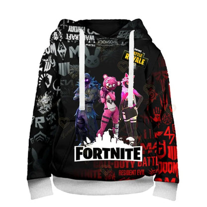 Φούτερ με κουκούλα Fortnite Fans 3D Battle Royale Print Cosplay Victory Printed για άνδρες, γυναίκες και παιδιά, streetwear φούτερ με κουκούλα