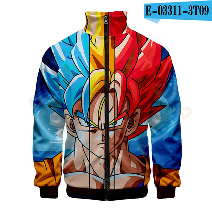 Dragon Ball 3D Print Zipper Hoodie Cool Fashion Men/Women/Kids Long Sleeve Hoodies Sweatshirt Casual Cosplay Jacket Clothes