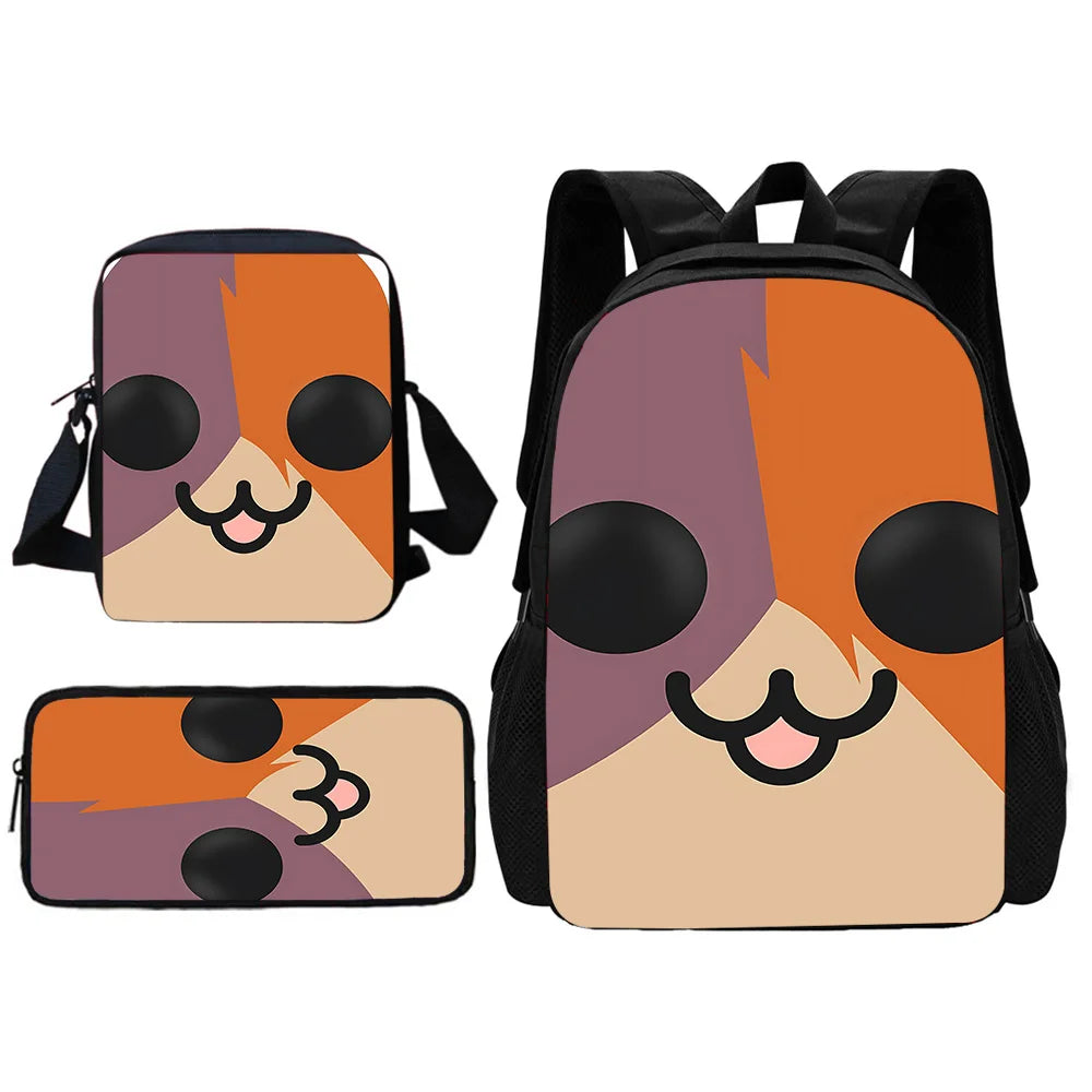 New Game Fortnite Child School Backpack with Shoulder Bag and Pencil Bags, School Bags for Boys and Girls, Best Gift