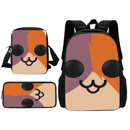 New Game Fortnite Child School Backpack with Shoulder Bag and Pencil Bags, School Bags for Boys and Girls, Best Gift