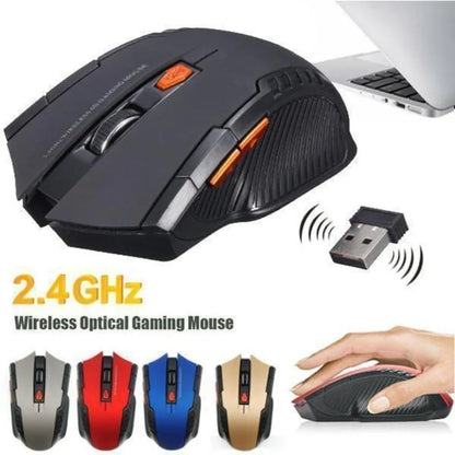 Mini Portable Mouse 2.4GHz Wireless Optical Game Mouse for PC Laptop Computer USB Receiver
