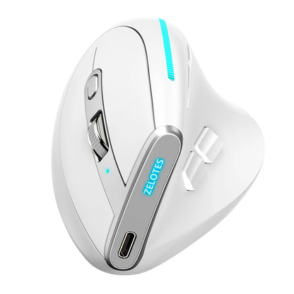 F-36 ergonomska navpična miška 2.4G+BT1+BT2, brezžična za desno in levo roko, računalniška gaming miška, optična USB miška za računalnik in prenosnik