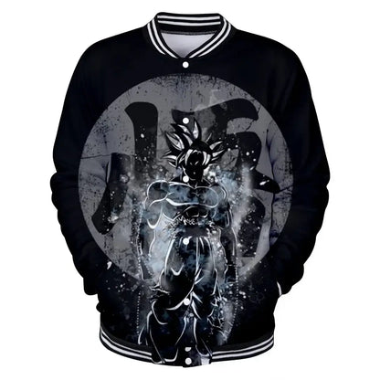Dragon Ball Goku Kanji Symbol Men Zipper Hoodie Cartoon Japan Anime Women Sweatshirt 2025 New Fashion Children Jackets Coat, produit gaming premium Fraquane