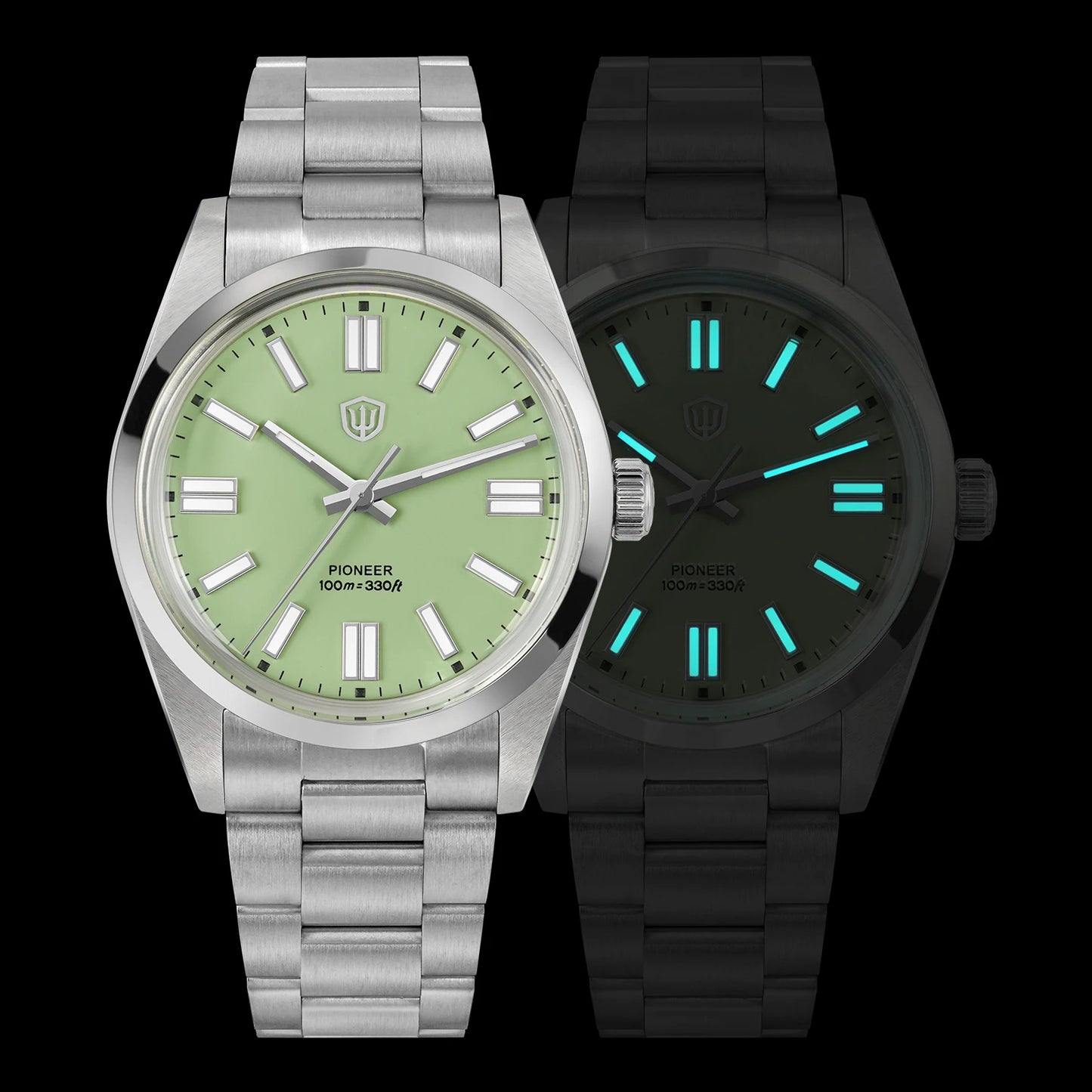 Watchdives WD1016 V3 36Mm VH31 Quartz Watch Man Multicolored K1 Bubble Mirror Sapphire Luminous 100M Waterproof Steel Wristwatch