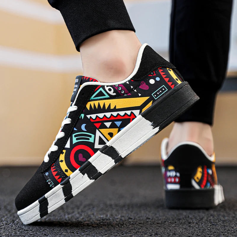YRZL Παπούτσια Skateboard Ανδρικά Canvas Sneakers Casual Αναπνέοντα Παπούτσια Περπατήματος Ελαφριά Επίπεδα Παπούτσια για Άνδρες Street Trend Αθλητικό Παπούτσι