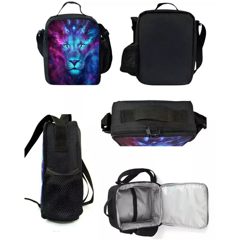 Classic Game FortniteS Child Backpacks Lunch Bag Pencil Case Pupil Large Capacity School Bags For Boy Girl Best Gift