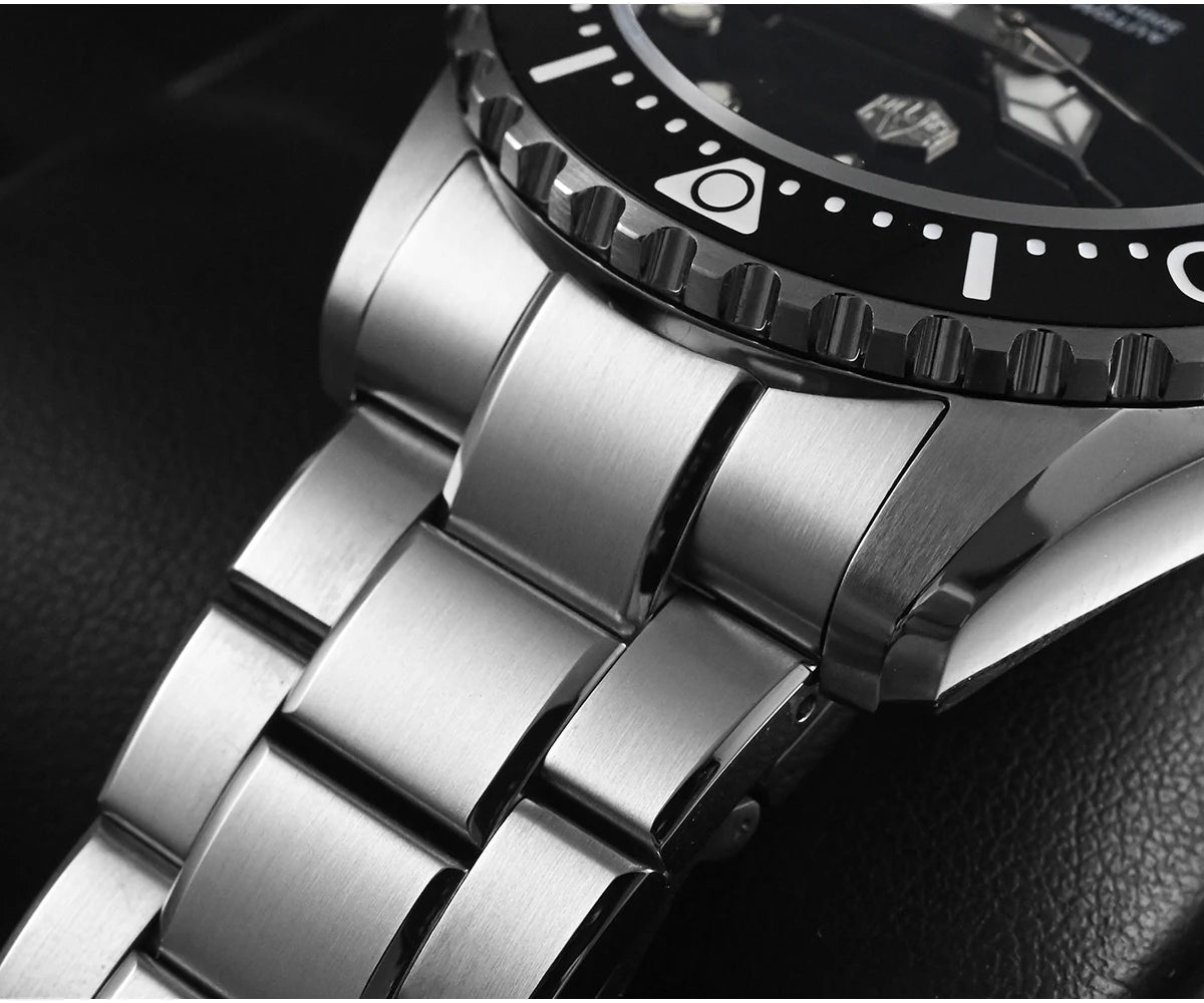 San Martin New 40-44mm Luxury Men's Diver Watch, Classic High Quality NH35 YN55 Automatic Mechanical, Sapphire, BGW-X1, 20Bar