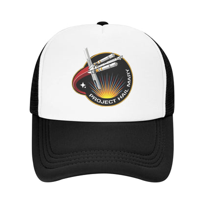 Šiltovka Project Hail Mary Mission Patch zo sieťoviny pre dospelých, hip-hop trucker čiapka, pracovná čiapka, nastaviteľný rybársky klobúk, prateľná trucker čiapka