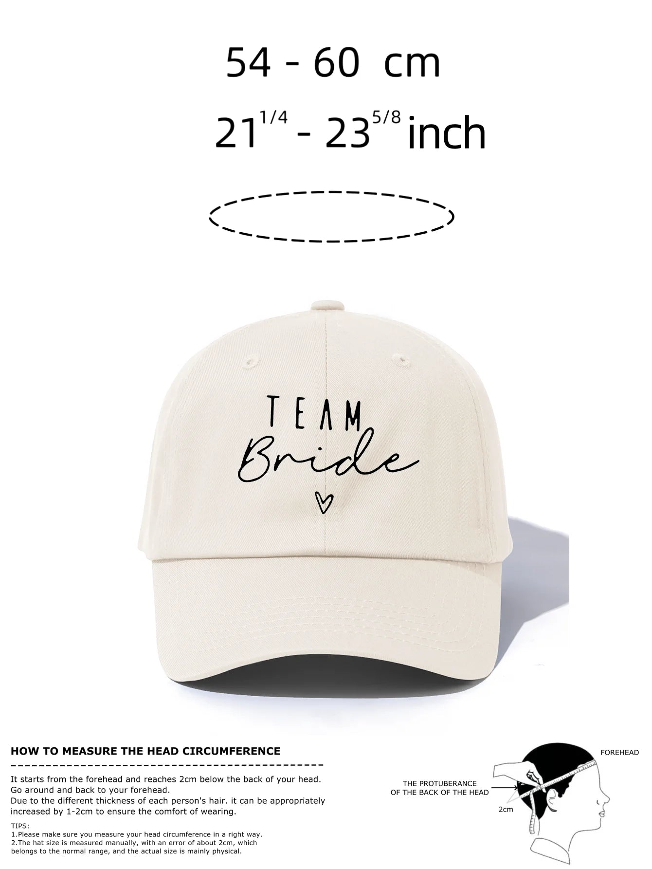 1pc Team Bride Print  Baseball Cap for Adults,  Minimalist Retro Style Casual Soft Adjustable Dad Hat, Perfect As Gift