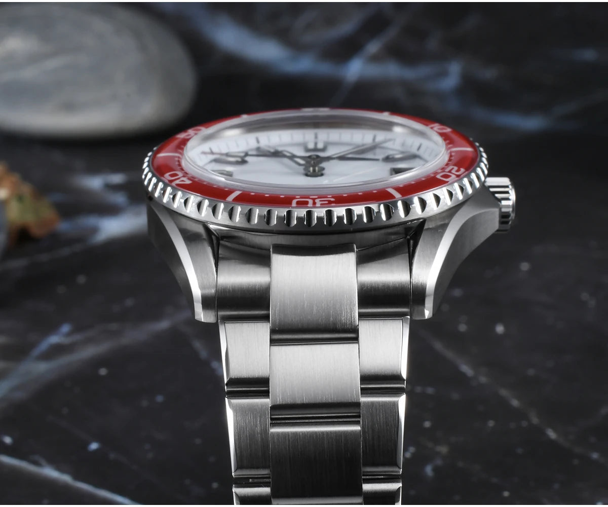 San Martin 2025 New Enamel Dial Full Luminous 39mm Dive Watch Luxury Men Watch NH35 Automatic Mechanical Waterproof 200m SN0129