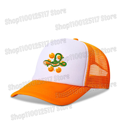 Dragon Ball Baseballkappe, Anime-Bedruckte Kappen, atmungsaktive Schirmmütze, Cartoon, Goku, Sommersport, Snapback, Mesh-Sonnenhut, Geschenk für Kinder