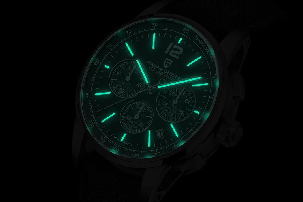 PAGANI DESIGN 2025 New Men Quartz Watches VK63 Fashion Casual 100M Water Resistant Sapphire Glass Stainless Steel Watches