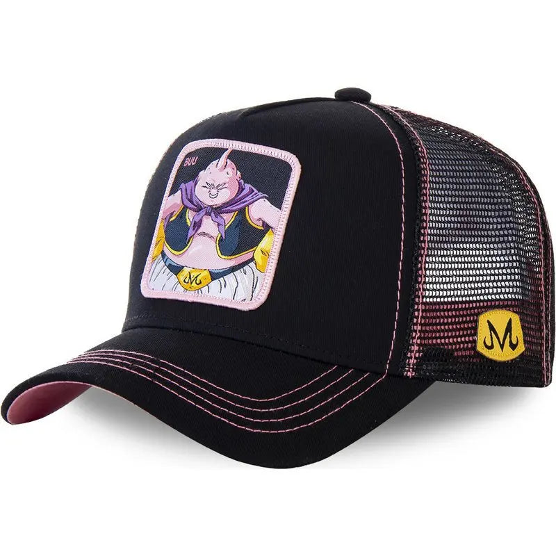 Dragon Ball Son Goku-Kappe, Sommer-Reisekappe mit Schirm, Herren-Kappe mit Stickerei, Hip-Hop-Mesh-Kappe, Sonnenvisier, Baseballkappe, Outdoor-Sport
