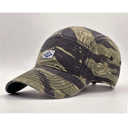 Casquette de baseball à visière courte style camouflage pour hommes et femmes, casquette unisexe tendance de protection solaire pour les activités de plein air