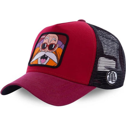 Dragon Ball Son Goku-Kappe, Sommer-Reisekappe mit Schirm, Herren-Kappe mit Stickerei, im Hip-Hop-Stil, Sonnenvisier, verstellbare Trucker-Kappe aus Netzstoff