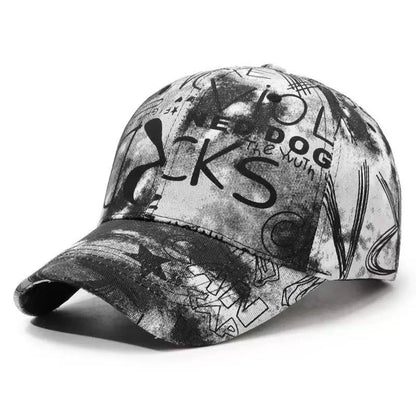 Unisex Graffiti Letters Baseball Caps Spring Autumn Outdoor Adjustable Casual Hats Sunscreen Hat Sports Cap