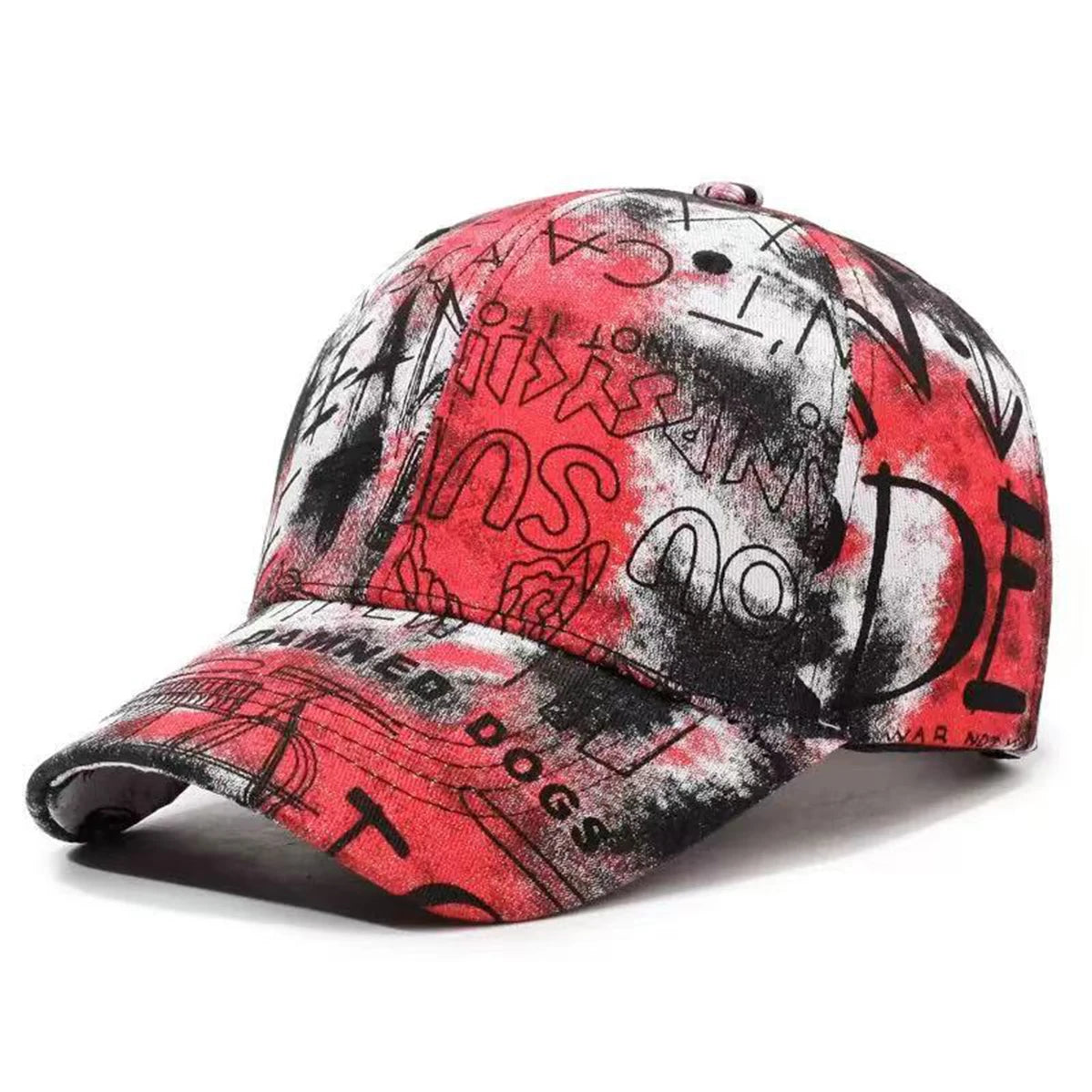 Unisex Graffiti Letters Baseball Caps Spring Autumn Outdoor Adjustable Casual Hats Sunscreen Hat Sports Cap
