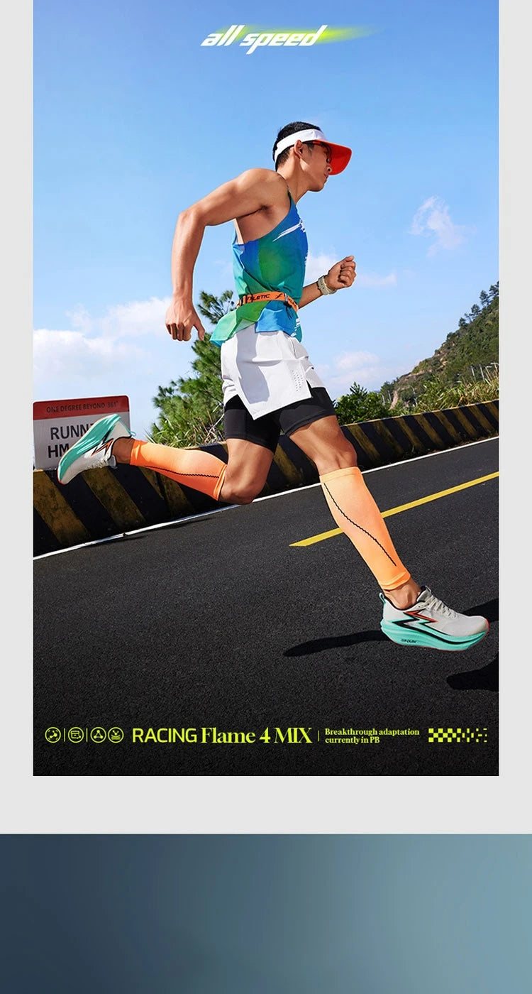 361 Degrees Flame 4.0 MIX Herren-Laufschuhe mit Carbonplatte, für Wettkämpfe und Marathon, stabiler Rückprall, verschleißfest, Herren-Sneaker 672512204