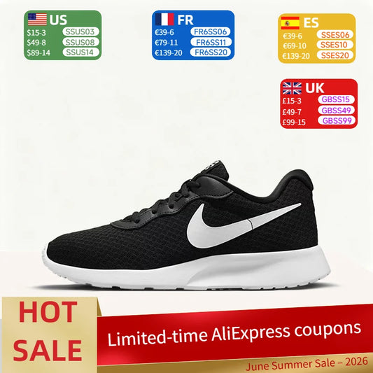 Nike Tanjun Comfortable, Versatile, Breathable Low-Top Durable Running Shoes for Men and Women - Black DV7786-001
