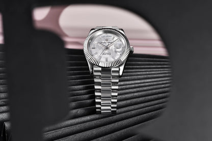 PAGANI DESIGN 2026 New Rose Gold Blue DD40 Luxury Automatic Watch Men Mechanical Wristwatch Mens Sapphire glass Waterproof Watch