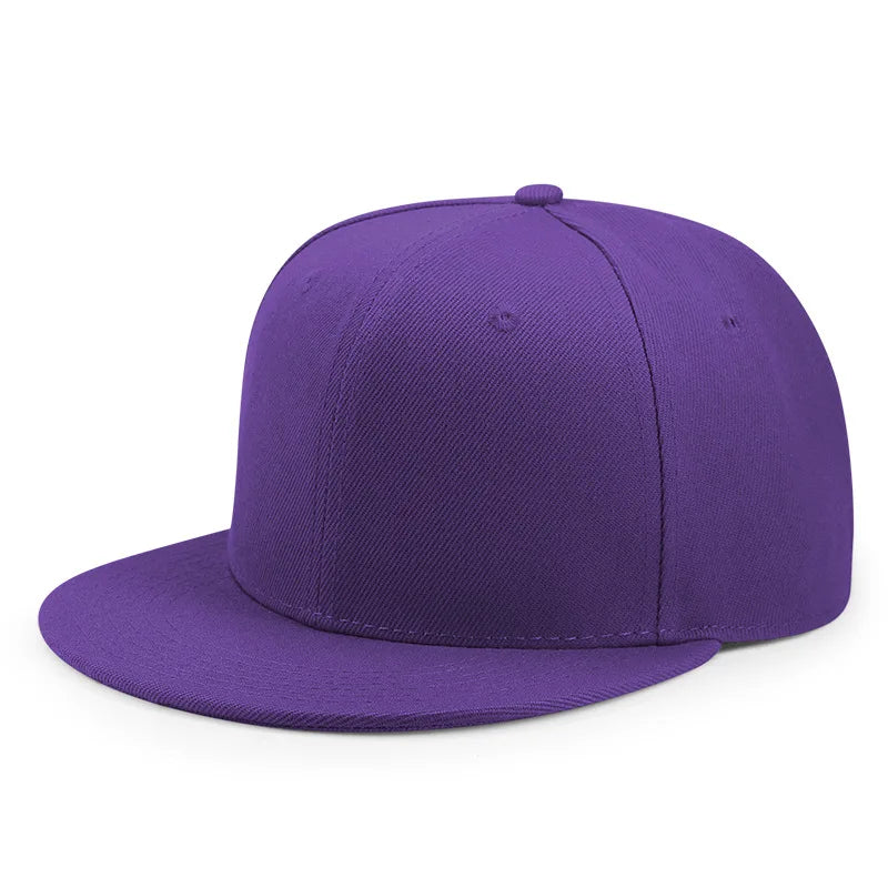 Großhandel: 40 Farben, verstellbare Snapback-Kappen mit flachem Schirm, Damen-Mode, Polyester, einfarbige Baseballmützen, Herren, Hip-Hop, unbedruckte Sportmützen