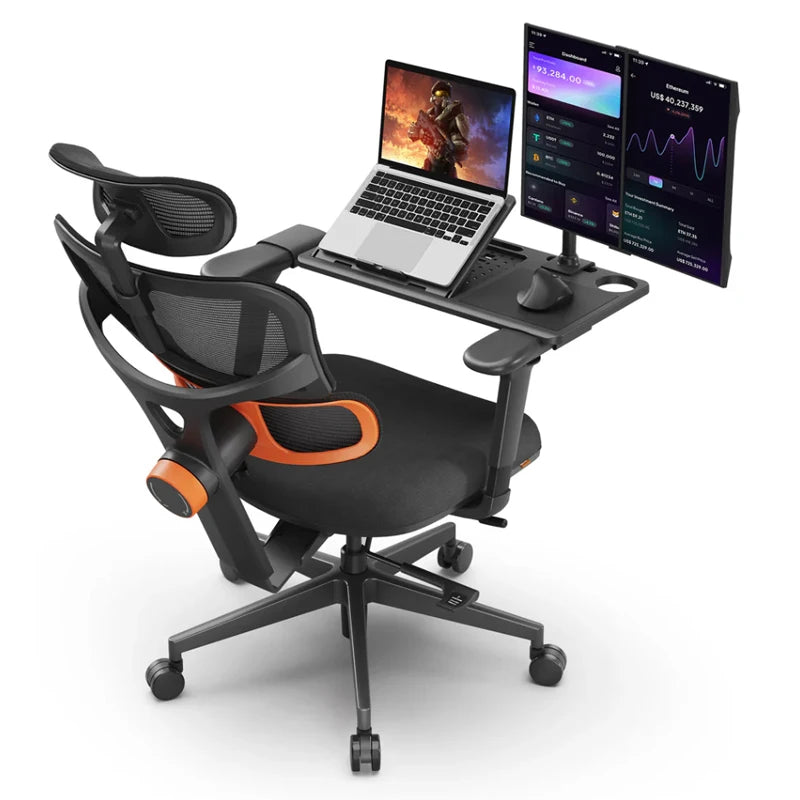 Newtral NT001 Ergonomic Office Chair with Auto-Following Lumbar Support, Adjustable Armrest Headrest