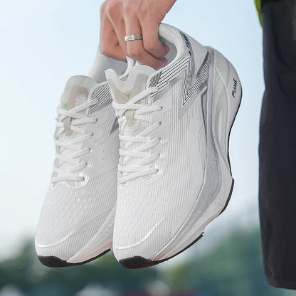 Chaussures de jogging pour homme, décontractées et confortables, de couleur unie, résistantes à l'usure, respirantes et faciles à porter, antidérapantes