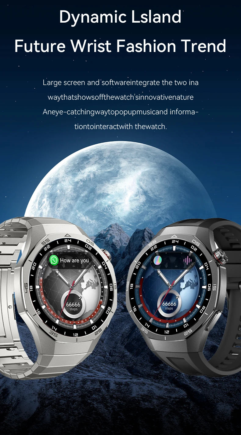 LAXASFIT 2026 New Smart Watch Men's 1.52 HD Screen Bluetooth Talk Heart Rate Monitor Men Women NFC Outdoor Sports Smart Watch
