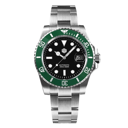 San Martin New 40mm Water Ghost Diver Watch Men Luxury NH35 PT5000 Automatic Mechanical Watch Sapphire Waterproof 200m SN0017