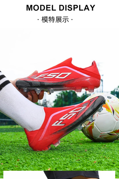 Fodboldstøvler til mænd – Fodboldsko i høj kvalitet – Sneakers – Til kampe – Indendørs – Skridsikre – Græsstøvler – Højt skaft – Futsal – Bestselgere – Udendørs