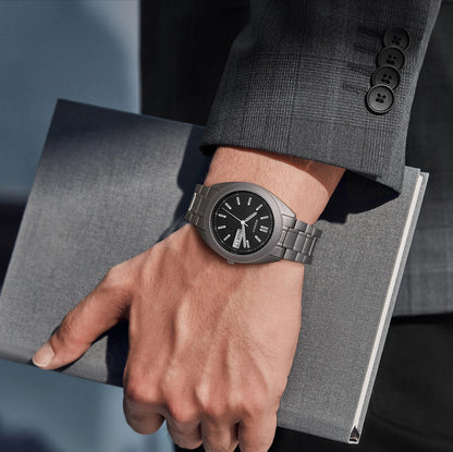 BERNY Titanium Watches for Men Date Week Calendar Sapphire Quartz Watch 38mm Super Luminous Men's Wristwatch 10ATM Lightweight