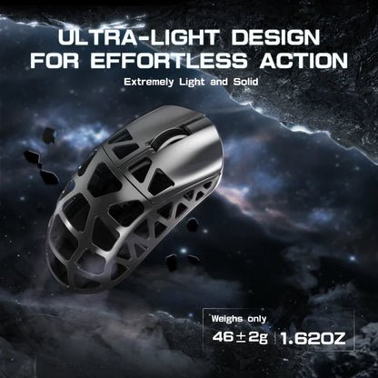 Mysz gamingowa ATTACK SHARK R3 ze stopu magnezu 8K SUPERLIGHT 8000Hz 6 regulowanych poziomów DPI do 26000 PAW3395 BT/2.4G bezprzewodowa/przewodowa